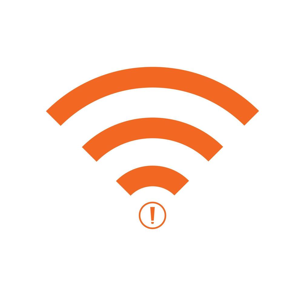 no Wifi wireless icon vector. no wi-fi connection icon.  No wireless connections vector