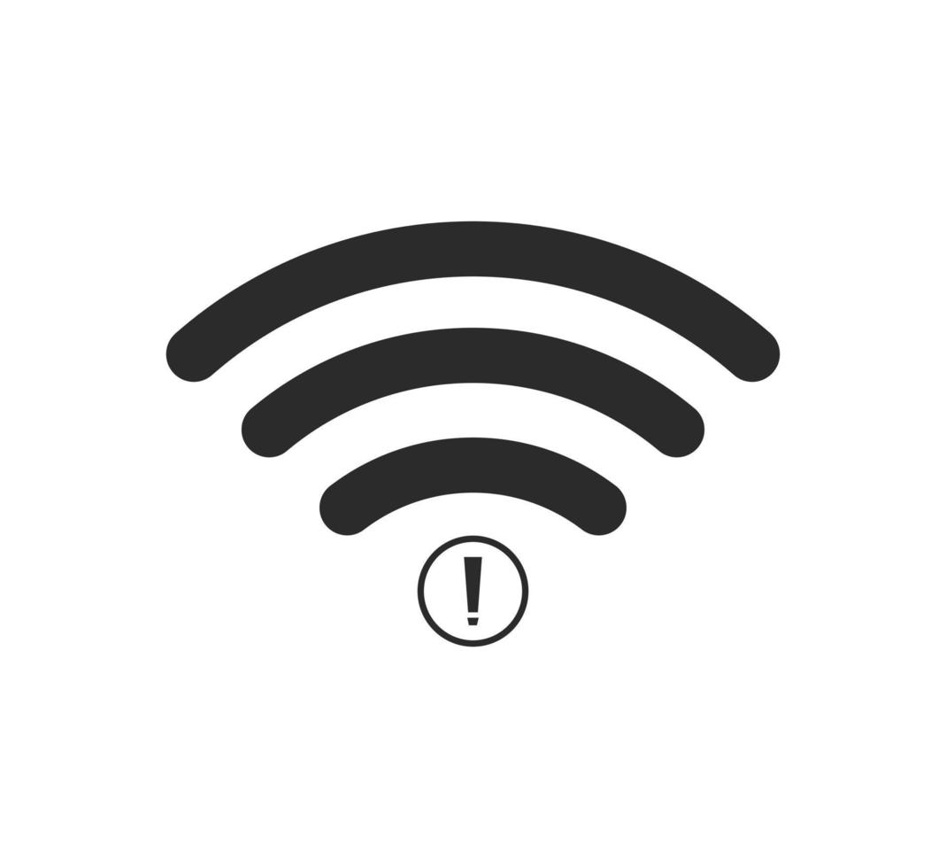no wi-fi connection icon, no Wifi wireless icon vector