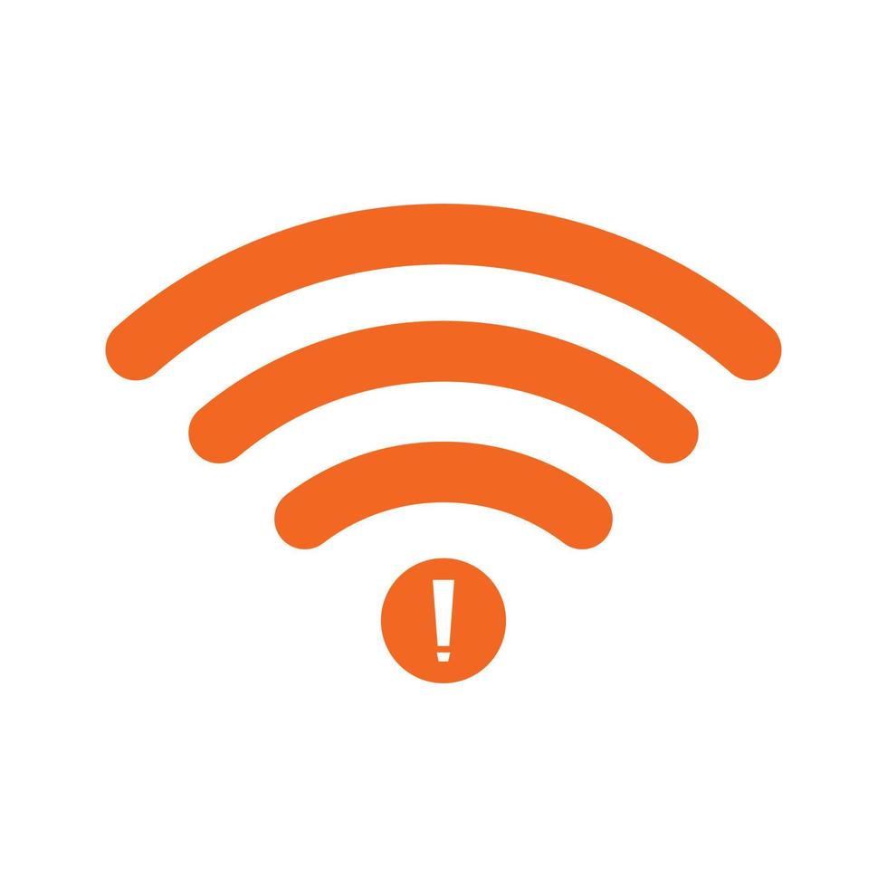 no Wifi wireless icon vector. no wi-fi connection icon.  No wireless connections vector