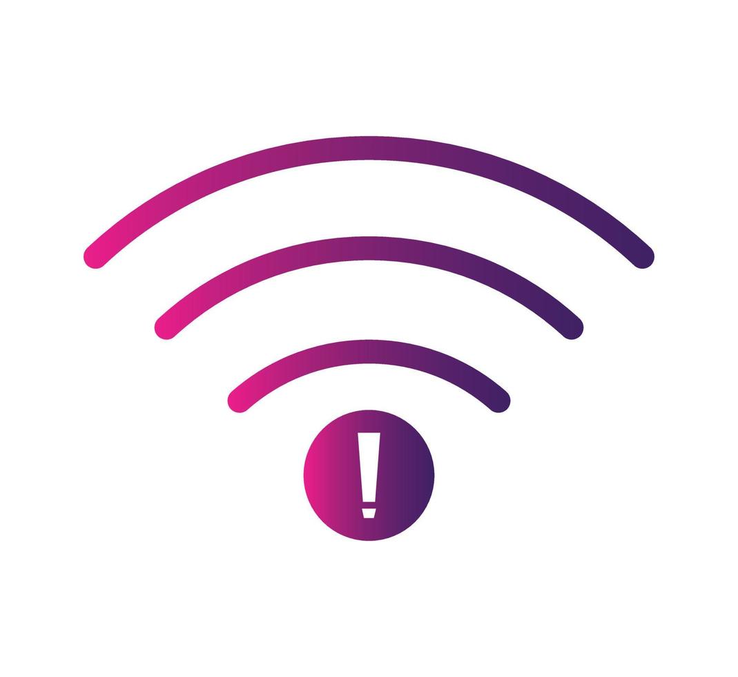 no Wifi wireless icon vector. no wi-fi connection icon.  No wireless connections vector