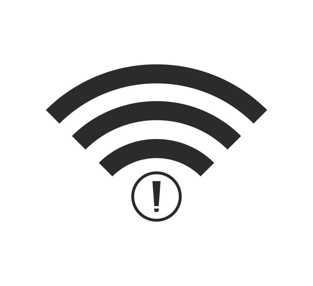 no wi-fi connection icon, no Wifi wireless icon vector