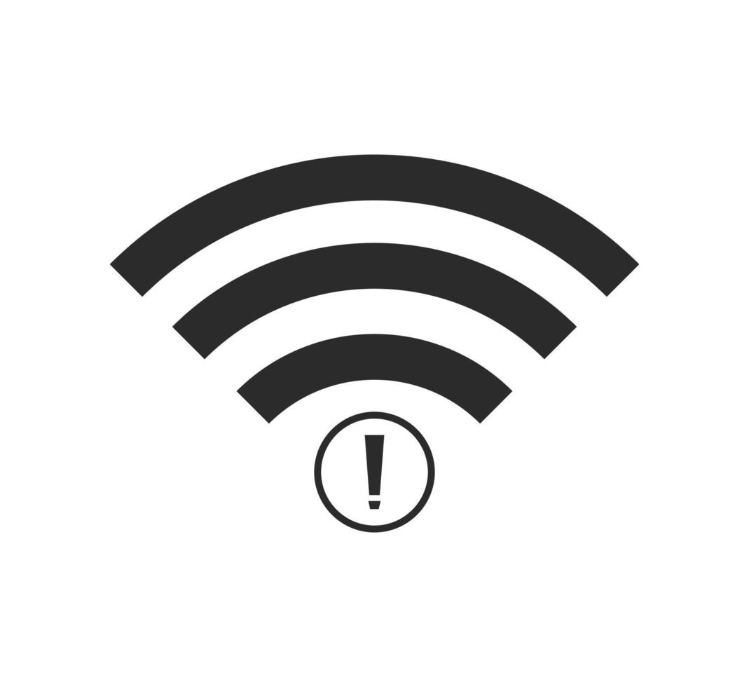 no wi-fi connection icon, no Wifi wireless icon vector