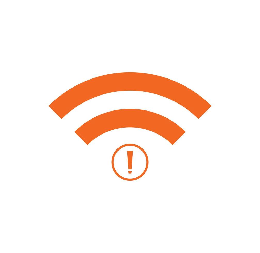 no Wifi wireless icon vector. no wi-fi connection icon.  No wireless connections vector