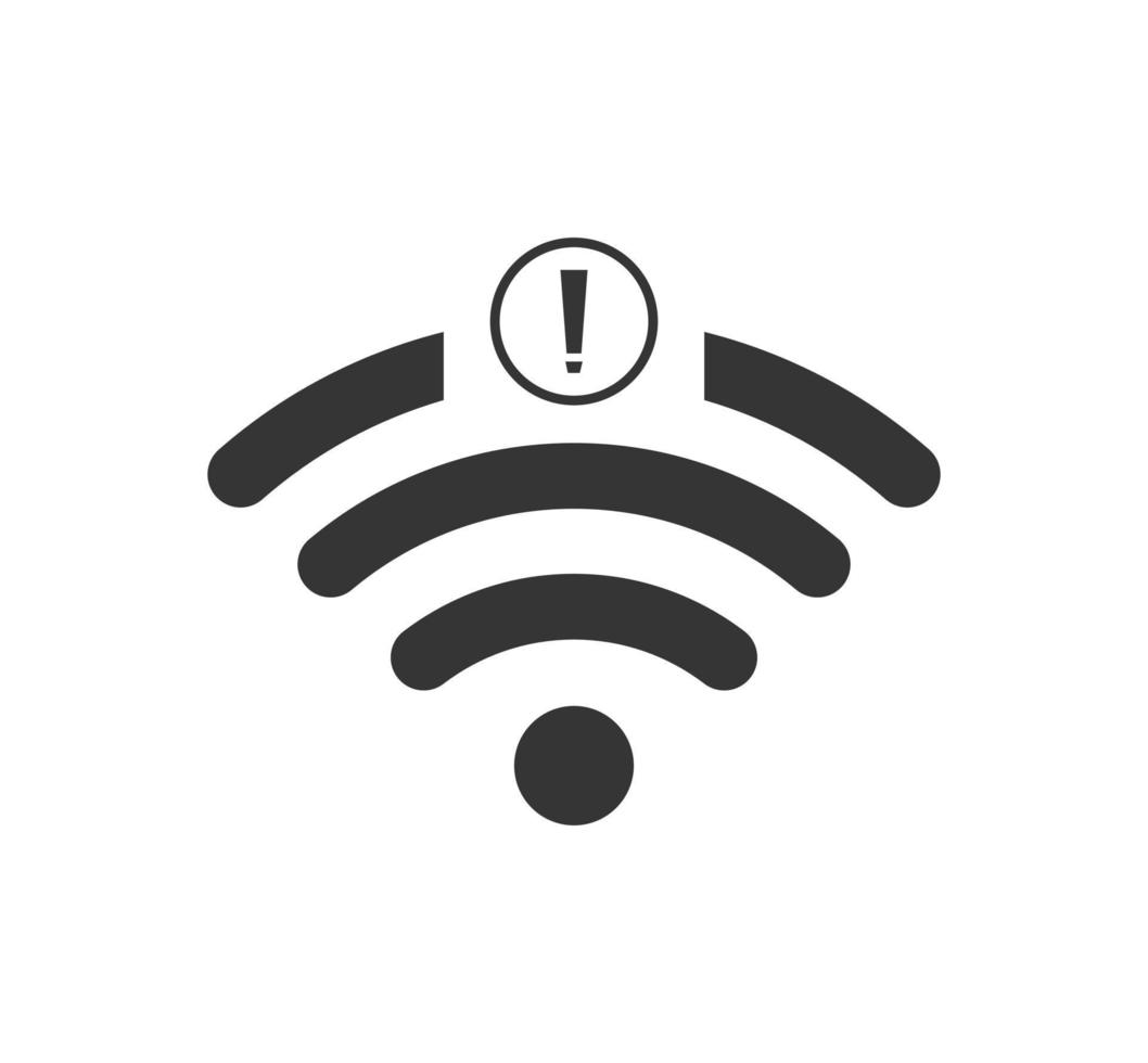 no wi-fi connection icon, no Wifi wireless icon vector