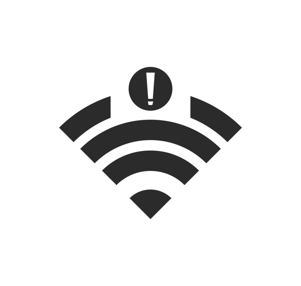 no wi-fi connection icon, no Wifi wireless icon vector