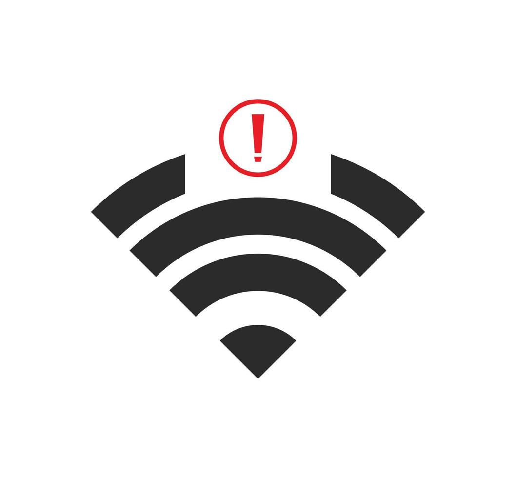 no wi-fi connection icon, no Wifi wireless icon vector