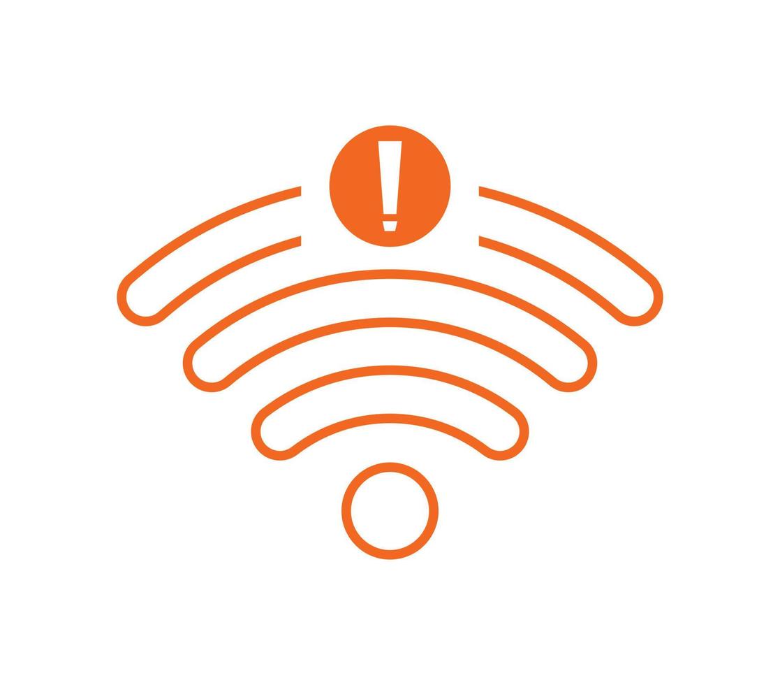 no wi-fi connection icon, no Wifi wireless icon vector
