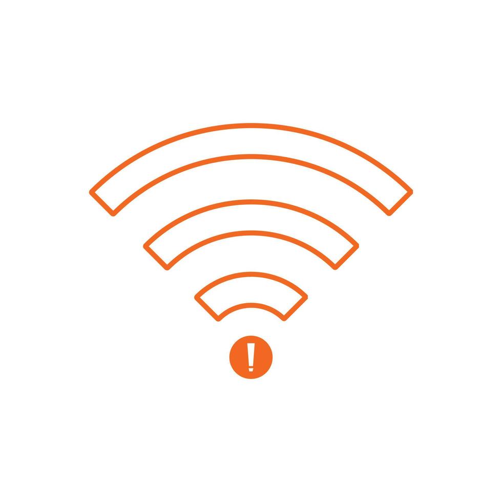 no Wifi wireless icon vector. no wi-fi connection icon.  No wireless connections vector