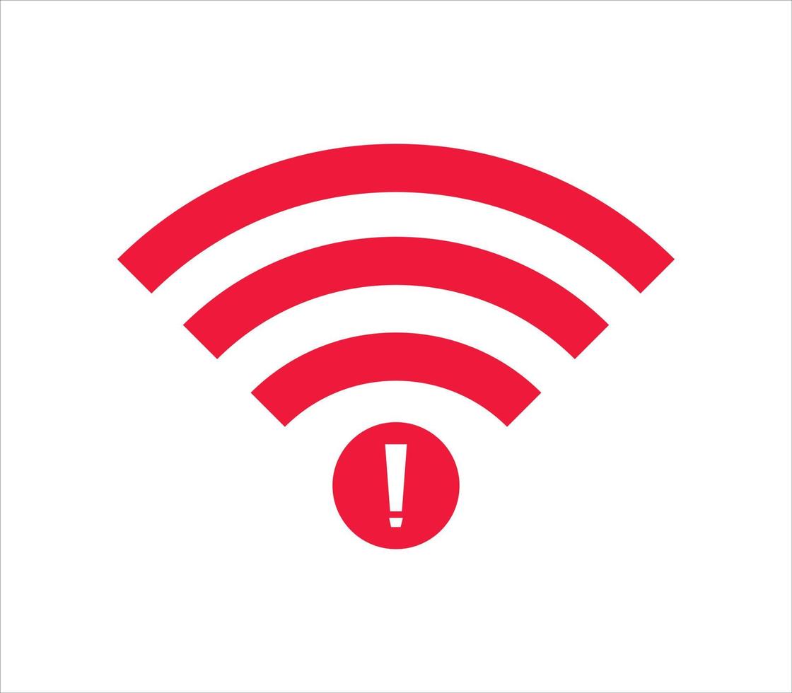 no wi-fi connection icon, no Wifi wireless icon vector