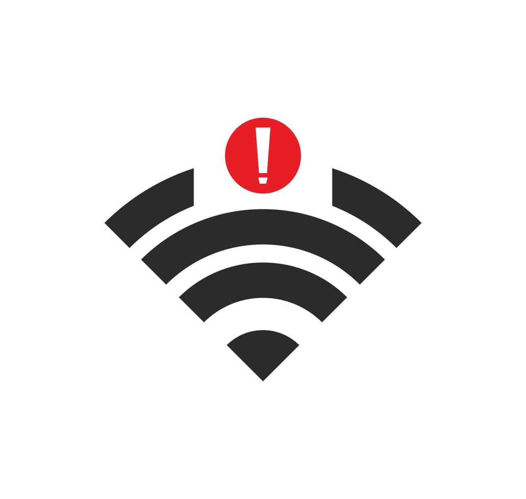 no wi-fi connection icon, no Wifi wireless icon vector