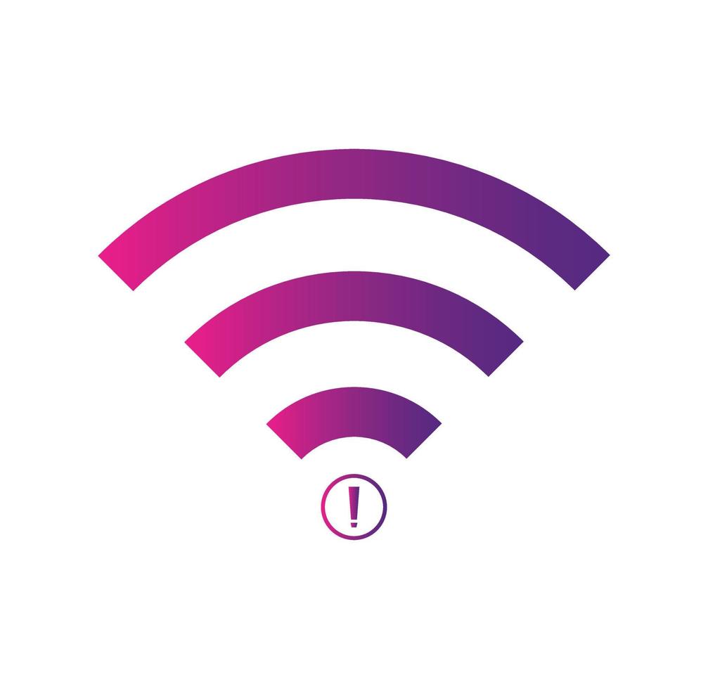 no Wifi wireless icon vector. no wi-fi connection icon.  No wireless connections vector