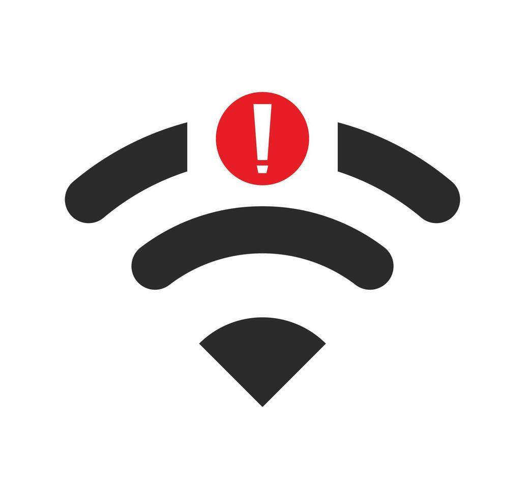 no wi-fi connection icon, no Wifi wireless icon vector