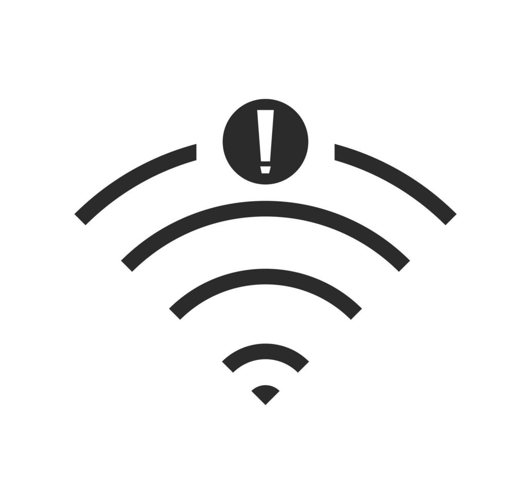 no wi-fi connection icon, no Wifi wireless icon vector
