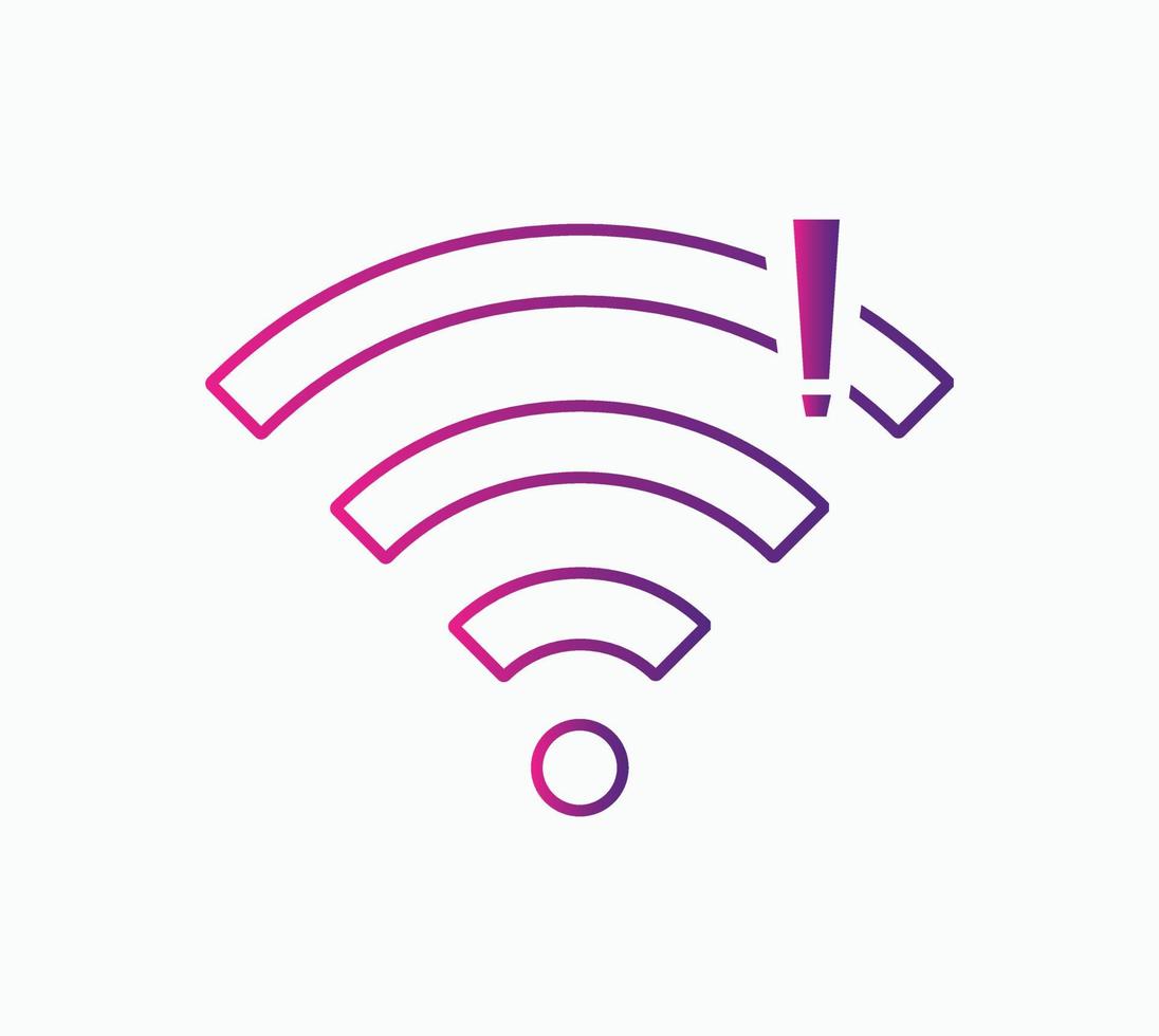 No wireless connections, no wifi icon sign vector