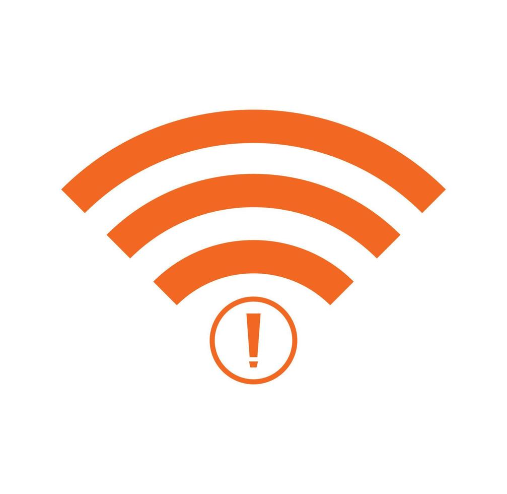 no Wifi wireless icon vector. no wi-fi connection icon.  No wireless connections vector
