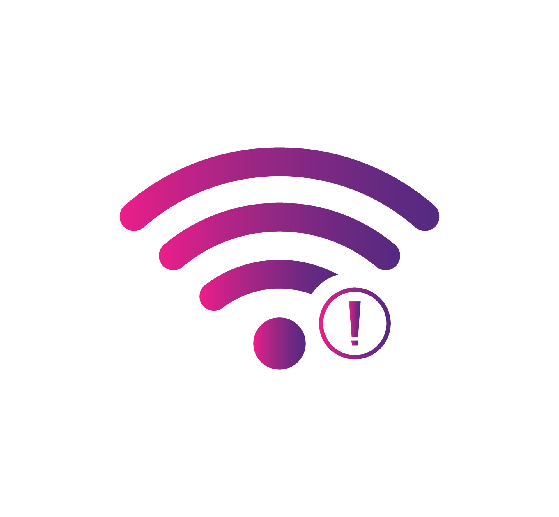 No wireless connections, no wifi icon sign vector 5556464 Vector Art at