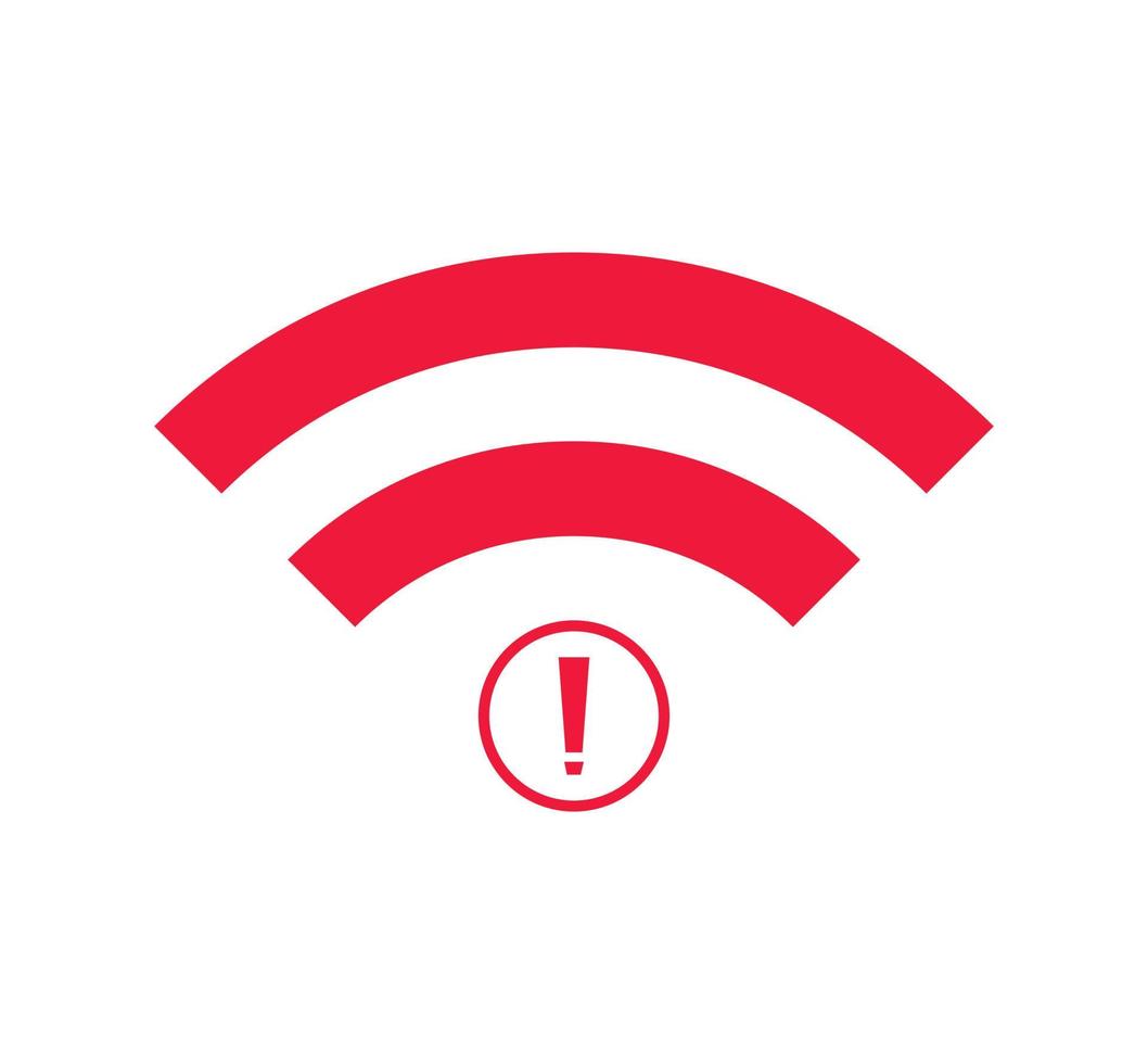 no wi-fi connection icon, no Wifi wireless icon vector