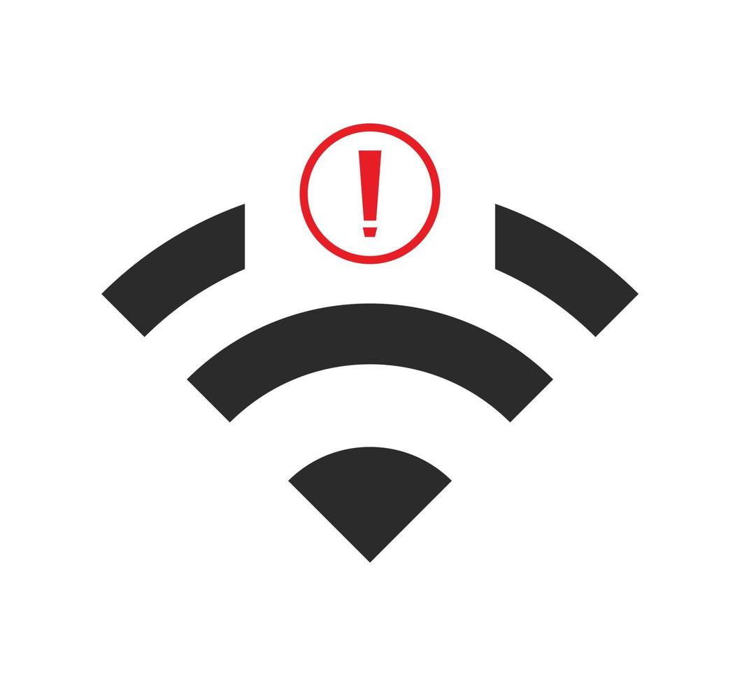 no wi-fi connection icon, no Wifi wireless icon vector