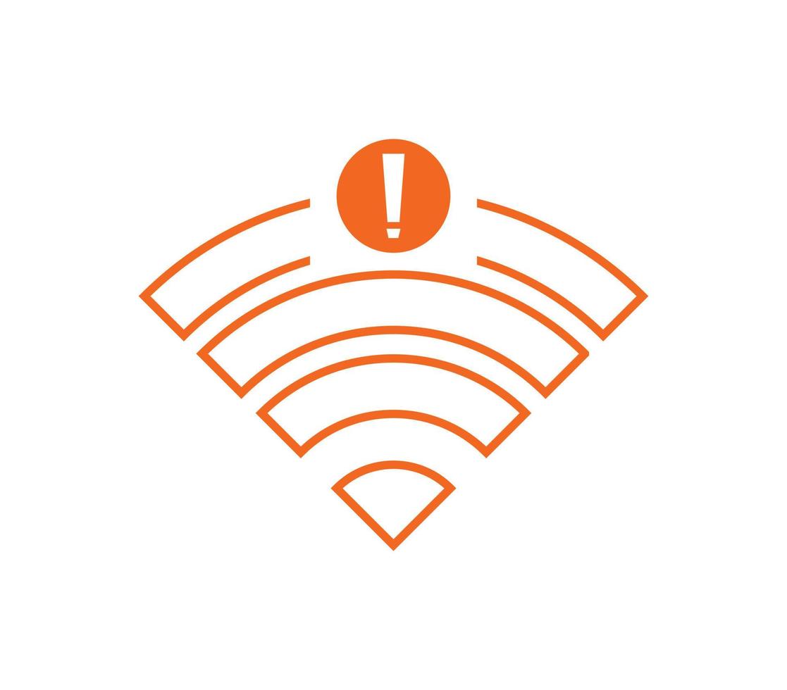 no wi-fi connection icon, no Wifi wireless icon vector