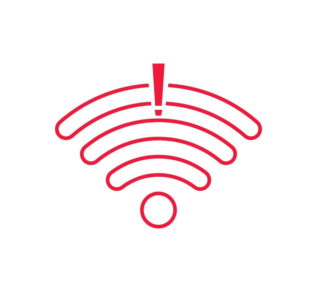 No wireless connections, no wifi icon sign vector