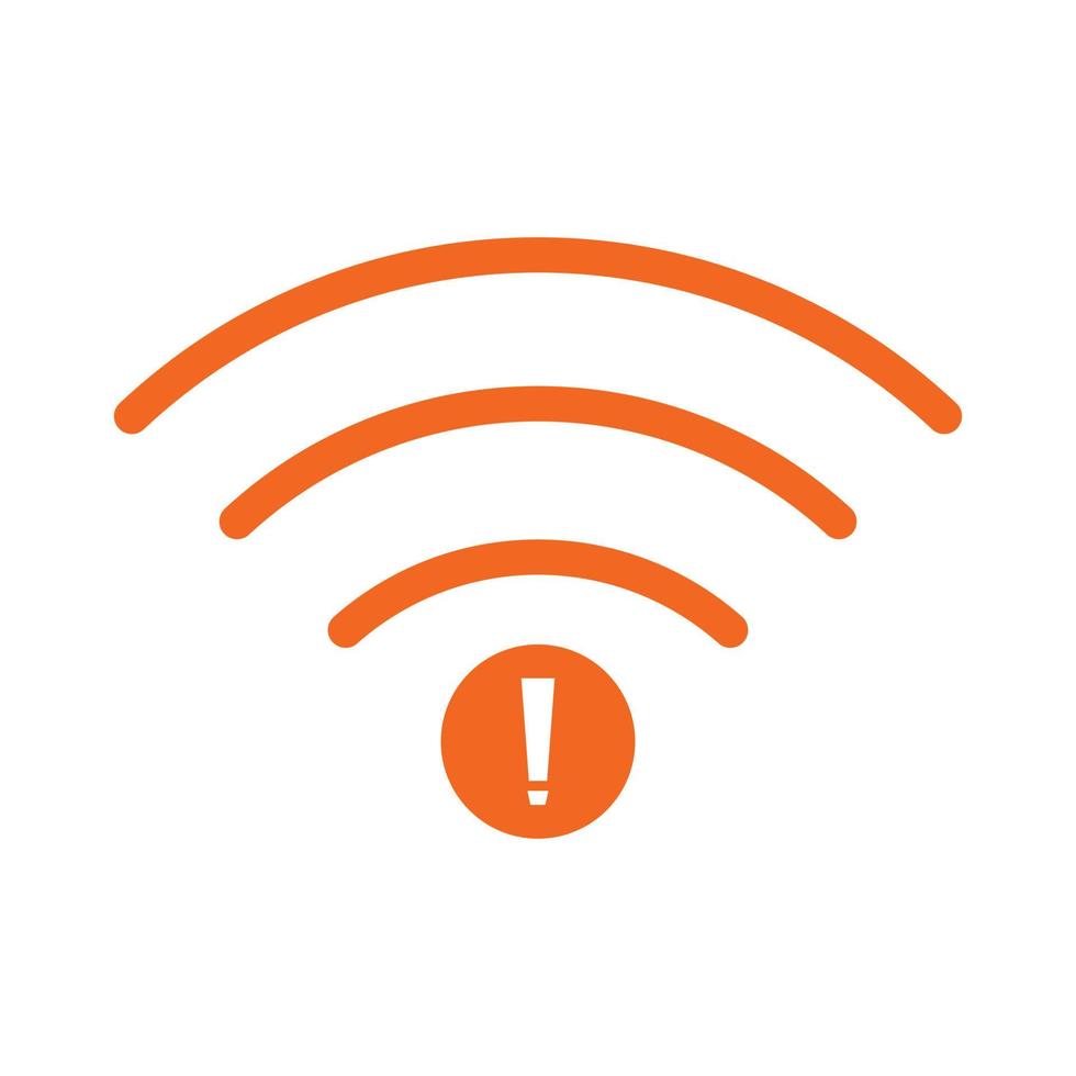 no Wifi wireless icon vector. no wi-fi connection icon.  No wireless connections vector