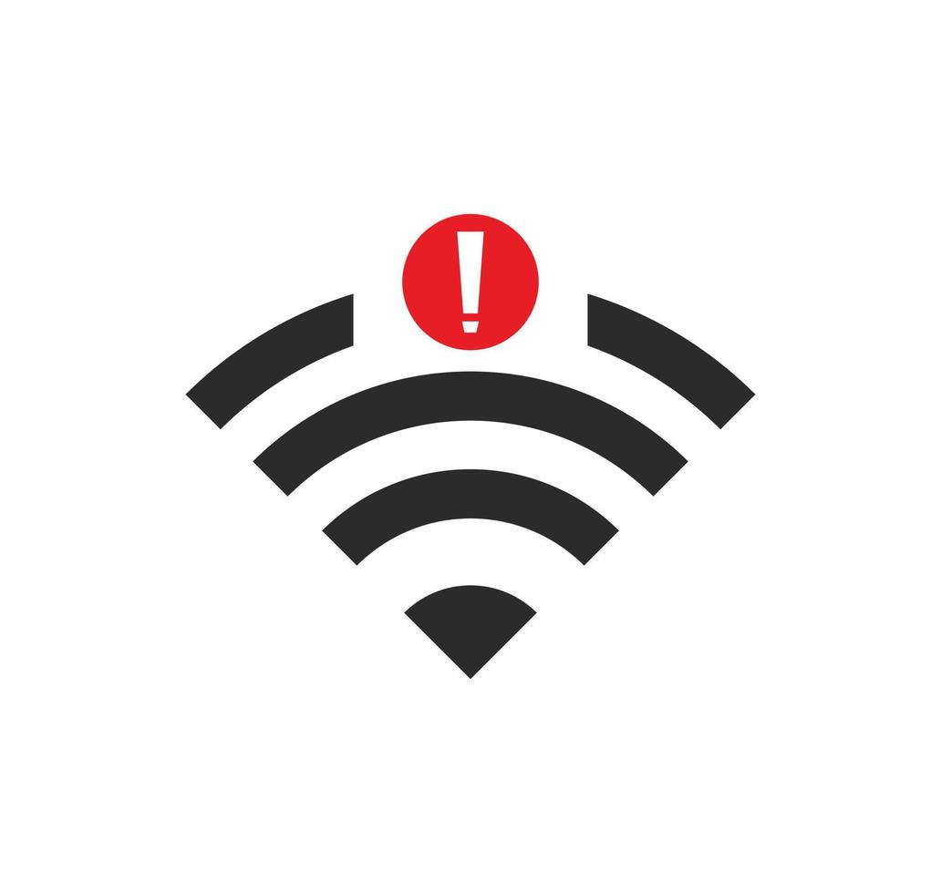 no wi-fi connection icon, no Wifi wireless icon vector