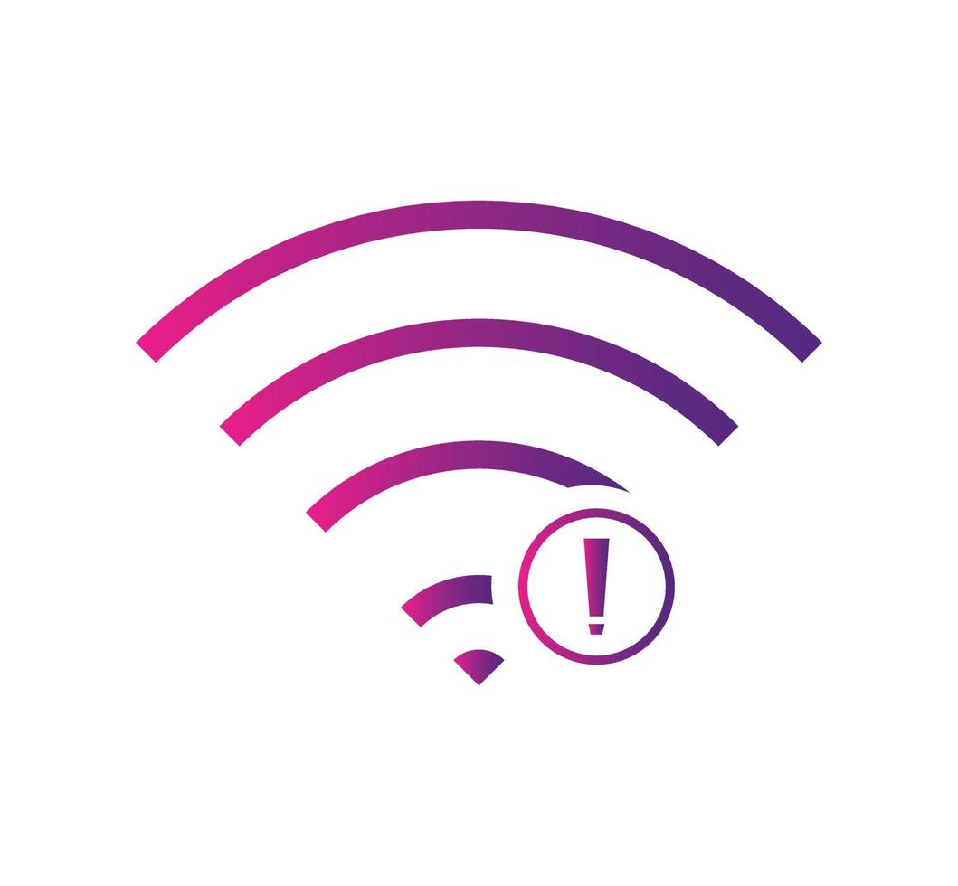 No wireless connections, no wifi icon sign vector