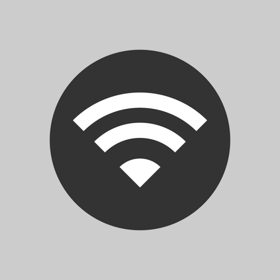 Wifi signal icon sign vector black color