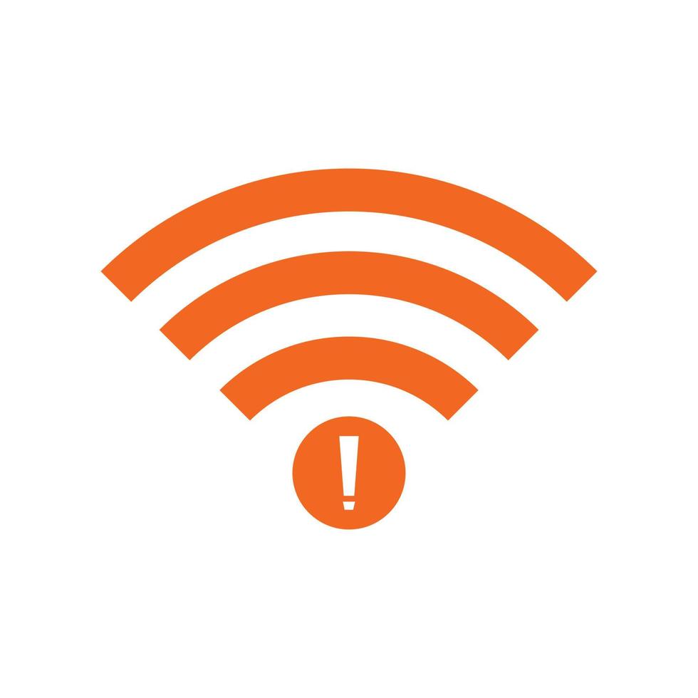 no Wifi wireless icon vector. no wi-fi connection icon.  No wireless connections vector