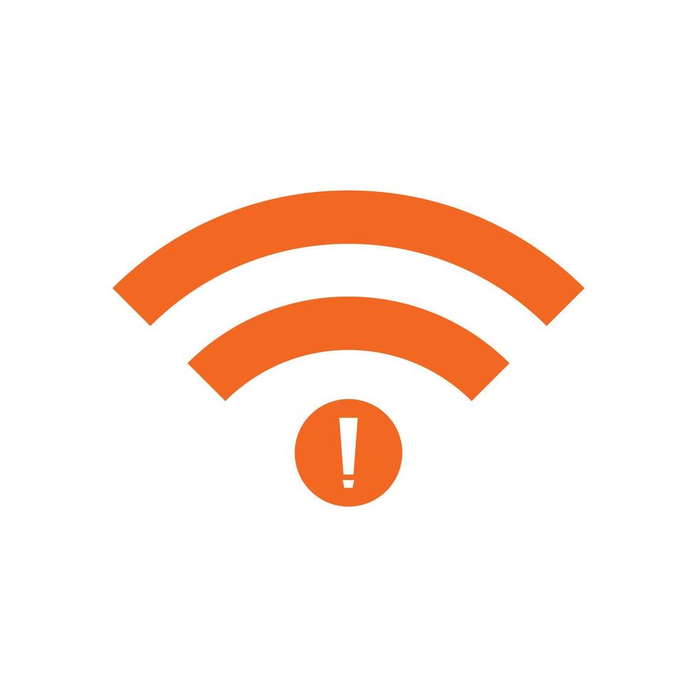 no Wifi wireless icon vector. no wi-fi connection icon.  No wireless connections vector