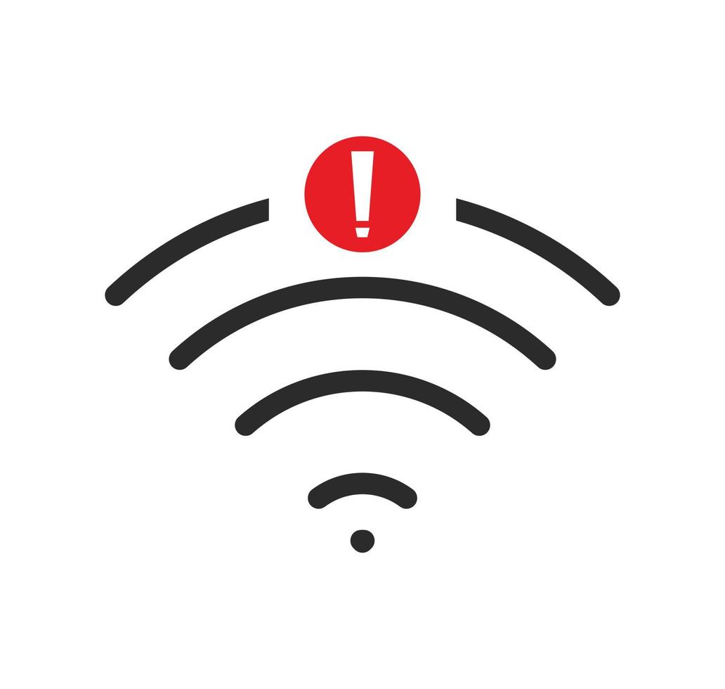 no wi-fi connection icon, no Wifi wireless icon vector