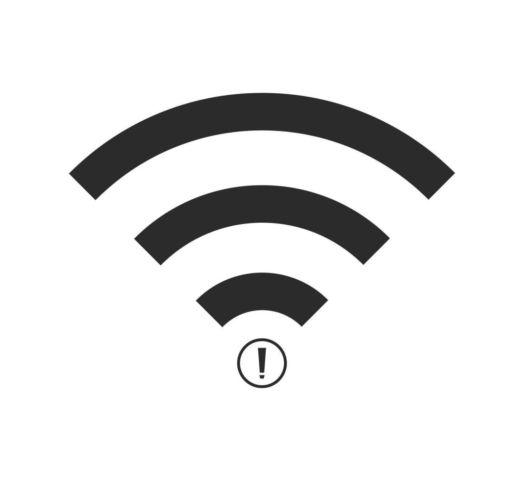 no wi-fi connection icon, no Wifi wireless icon vector
