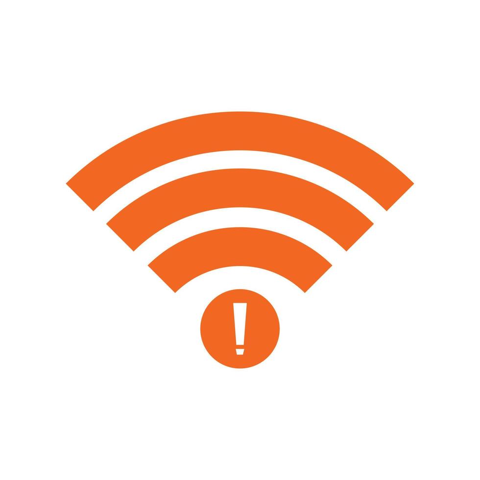no Wifi wireless icon vector. no wi-fi connection icon.  No wireless connections vector