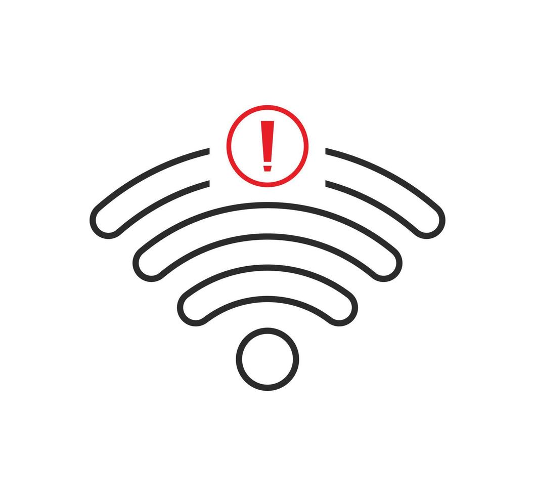 no wi-fi connection icon, no Wifi wireless icon vector
