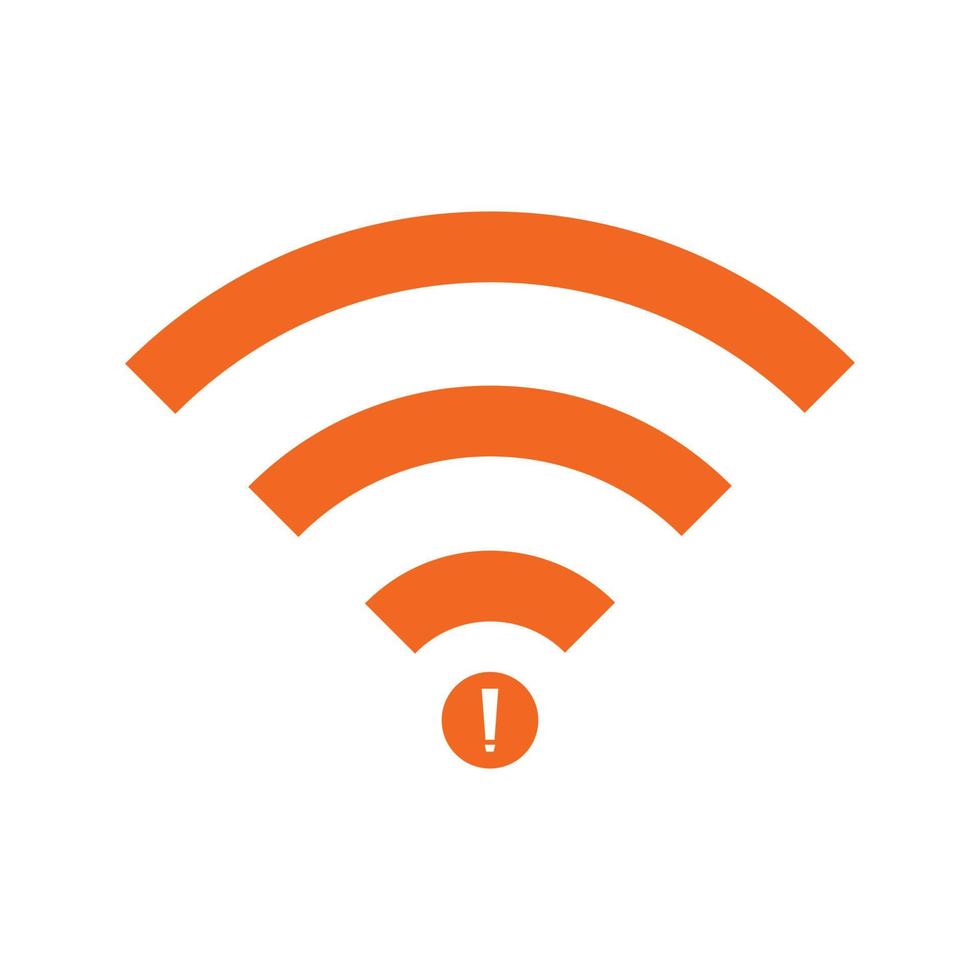 no Wifi wireless icon vector. no wi-fi connection icon.  No wireless connections vector