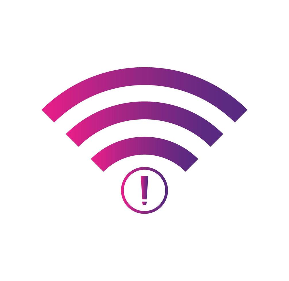 no Wifi wireless icon vector. no wi-fi connection icon.  No wireless connections vector