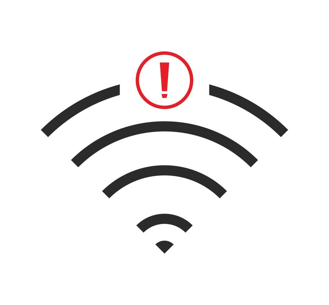 no wi-fi connection icon, no Wifi wireless icon vector