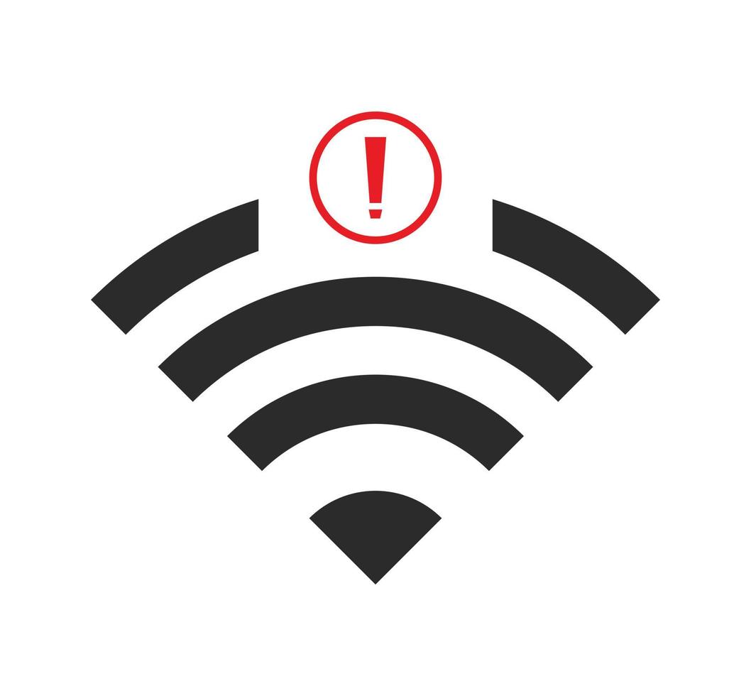 no wi-fi connection icon, no Wifi wireless icon vector
