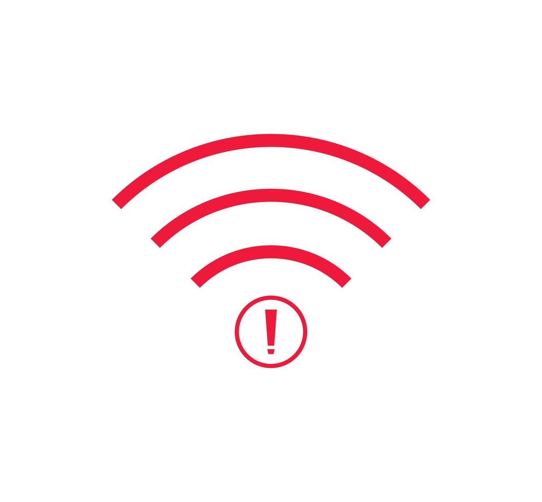 no wi-fi connection icon, no Wifi wireless icon vector