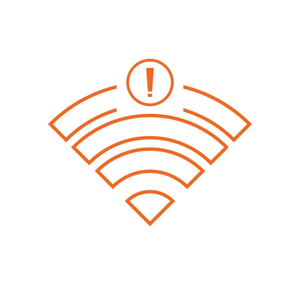 no wi-fi connection icon, no Wifi wireless icon vector