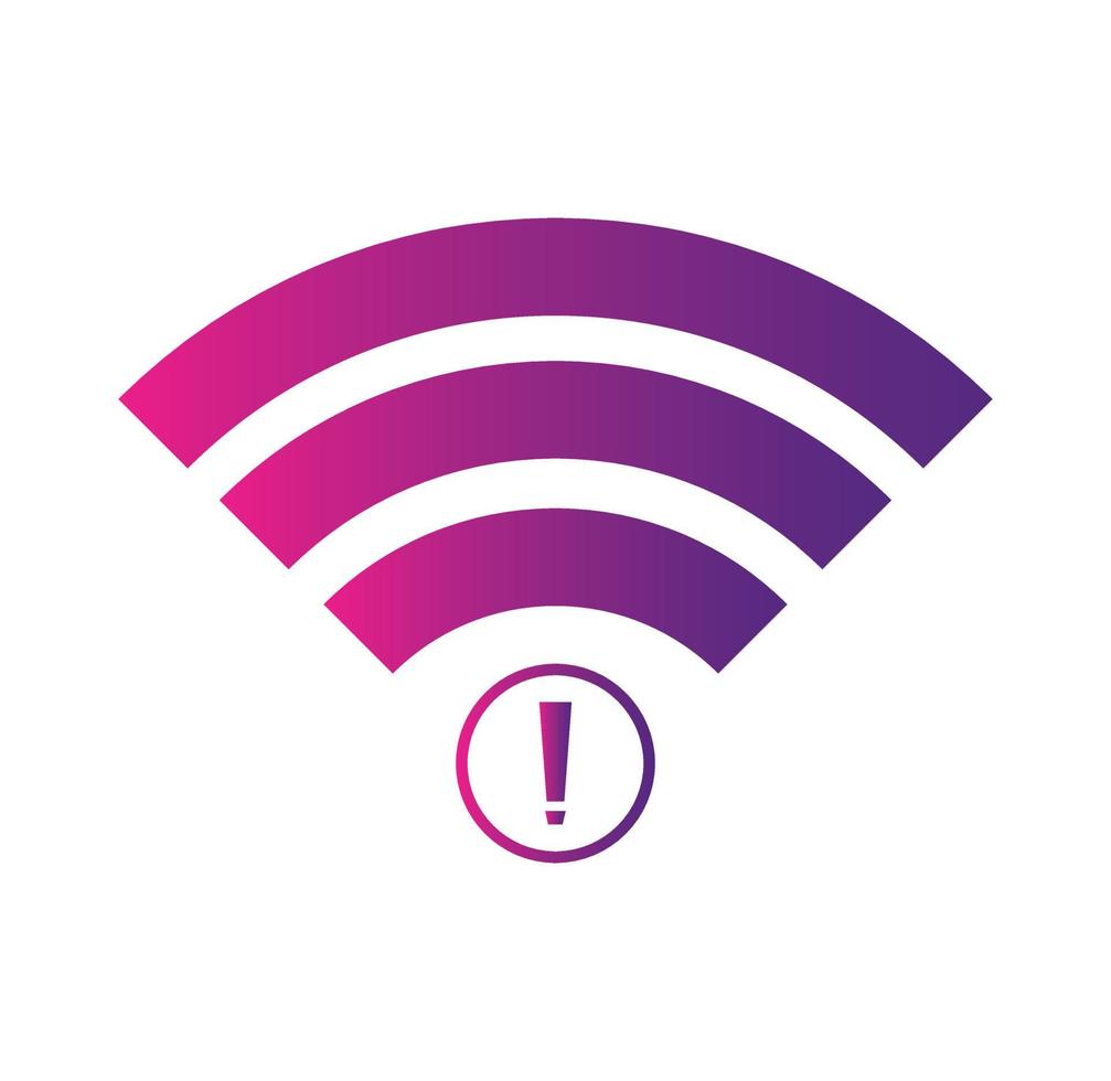 no Wifi wireless icon vector. no wi-fi connection icon.  No wireless connections vector