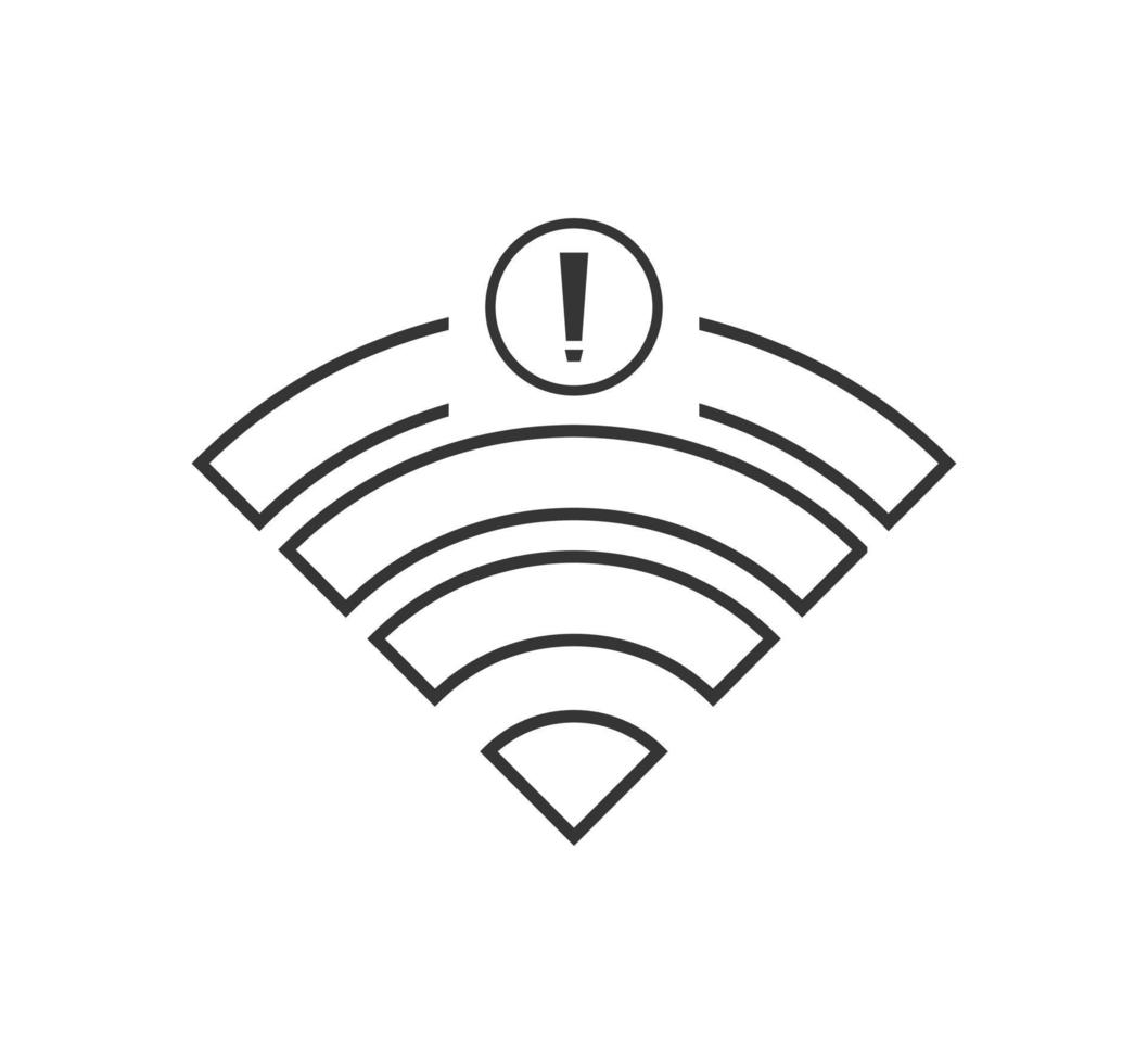 no wi-fi connection icon, no Wifi wireless icon vector