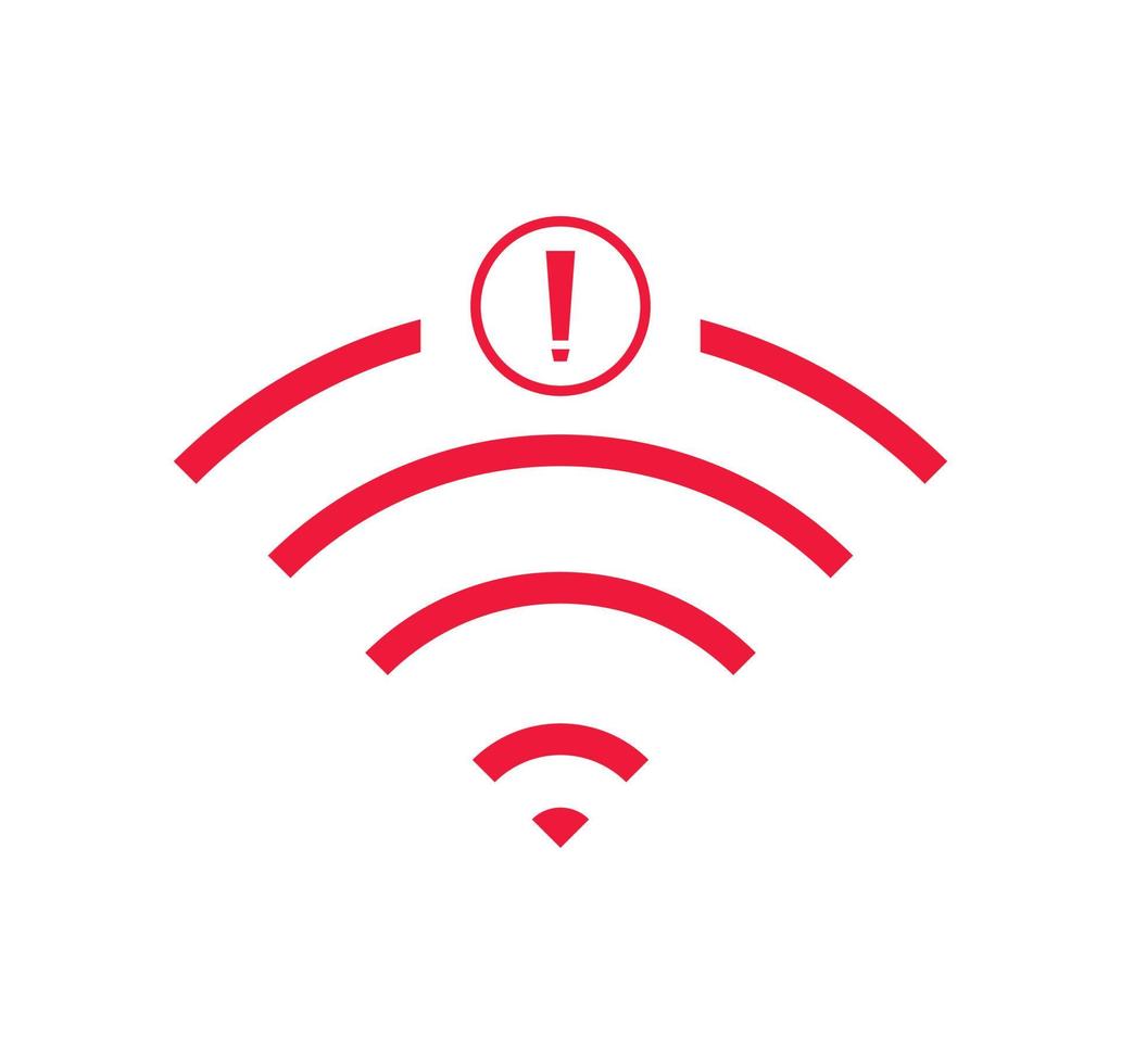 no wi-fi connection icon, no Wifi wireless icon vector