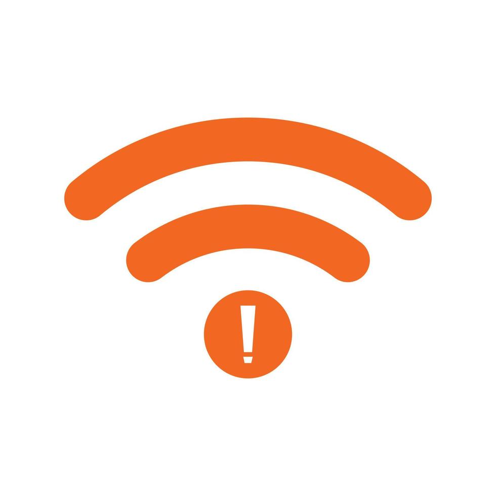 no Wifi wireless icon vector. no wi-fi connection icon.  No wireless connections vector