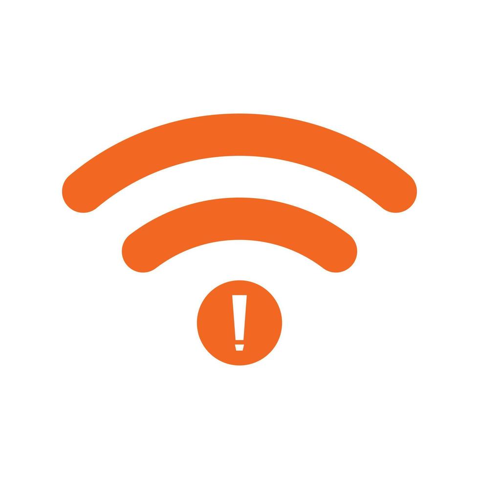 no Wifi wireless icon vector. no wi-fi connection icon.  No wireless connections vector