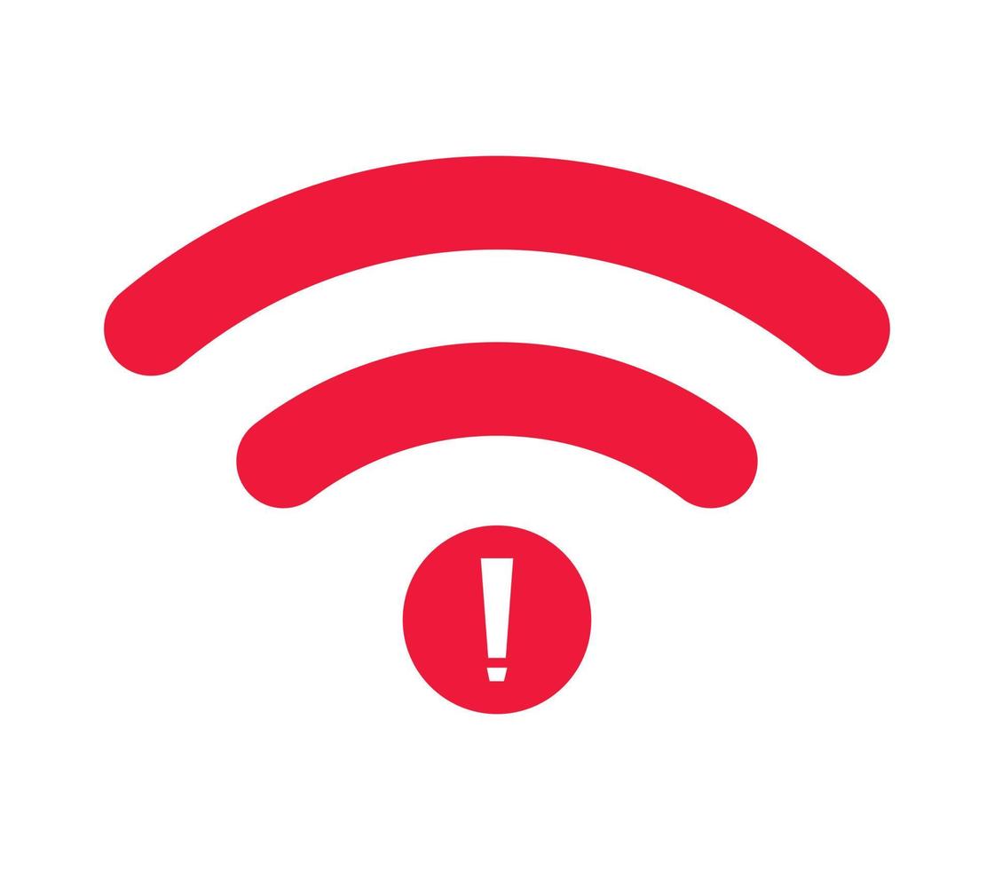 no wi-fi connection icon, no Wifi wireless icon vector