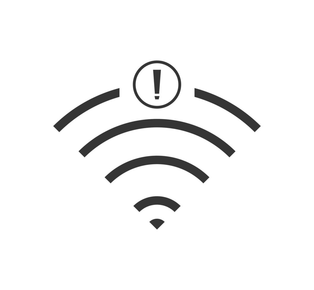 no wi-fi connection icon, no Wifi wireless icon vector