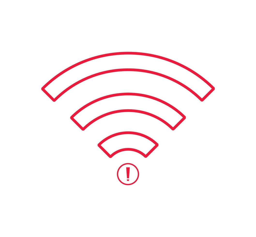 no wi-fi connection icon, no Wifi wireless icon vector