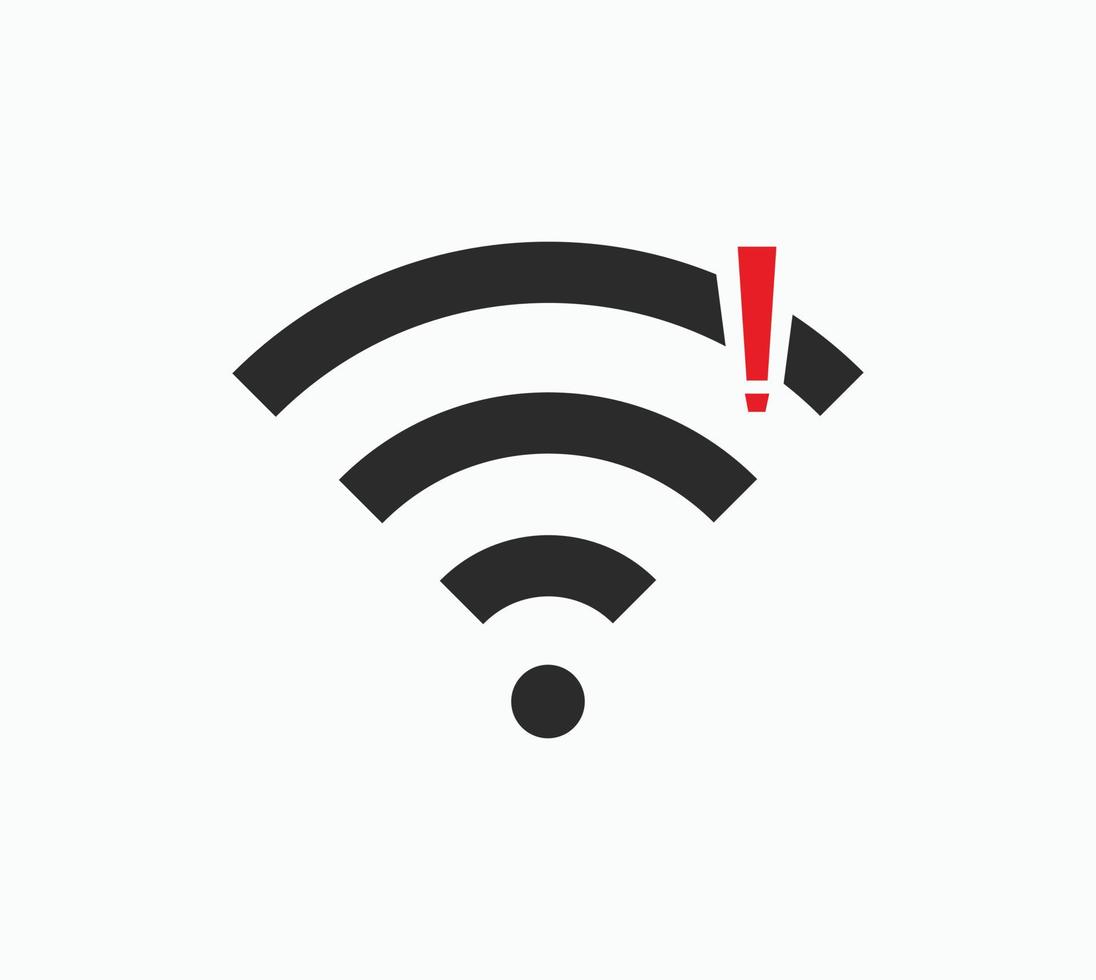 No wireless connections, no wifi icon sign vector