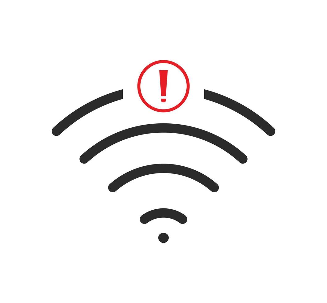 no wi-fi connection icon, no Wifi wireless icon vector